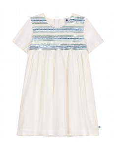 Robe manches courtes Ecume