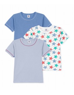 3 tee shirts manches...