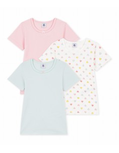 3 tee shirts manches...
